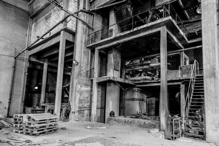Abandoned factory architecture