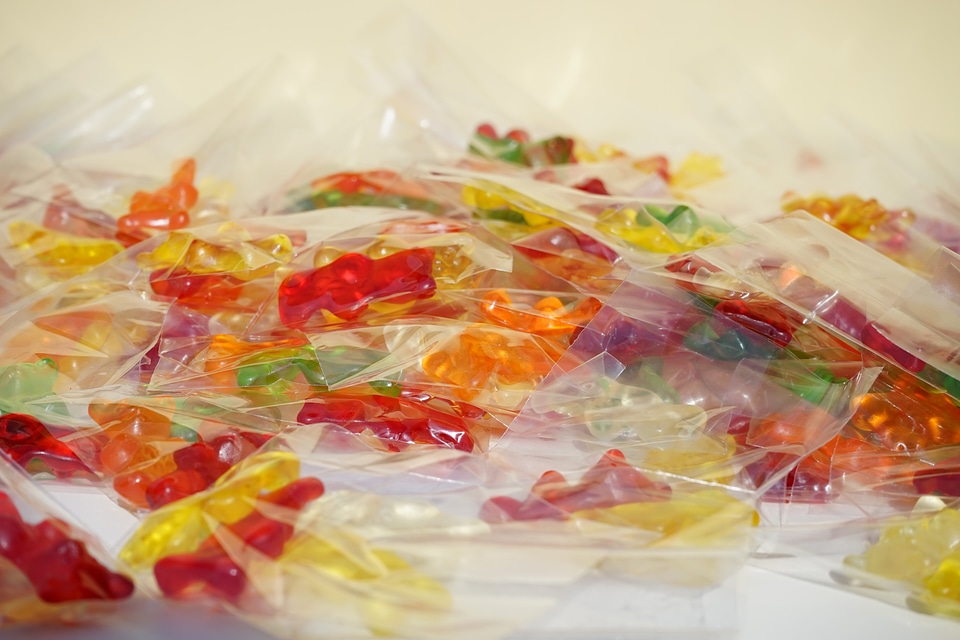 Mitbringsel cellophane gummi bear