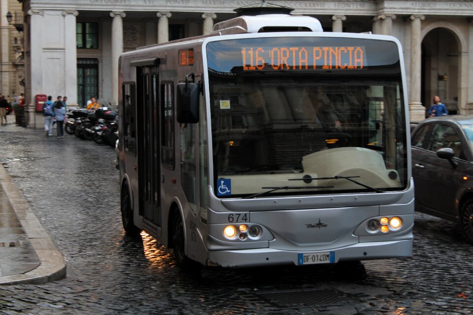 Bus route italy town