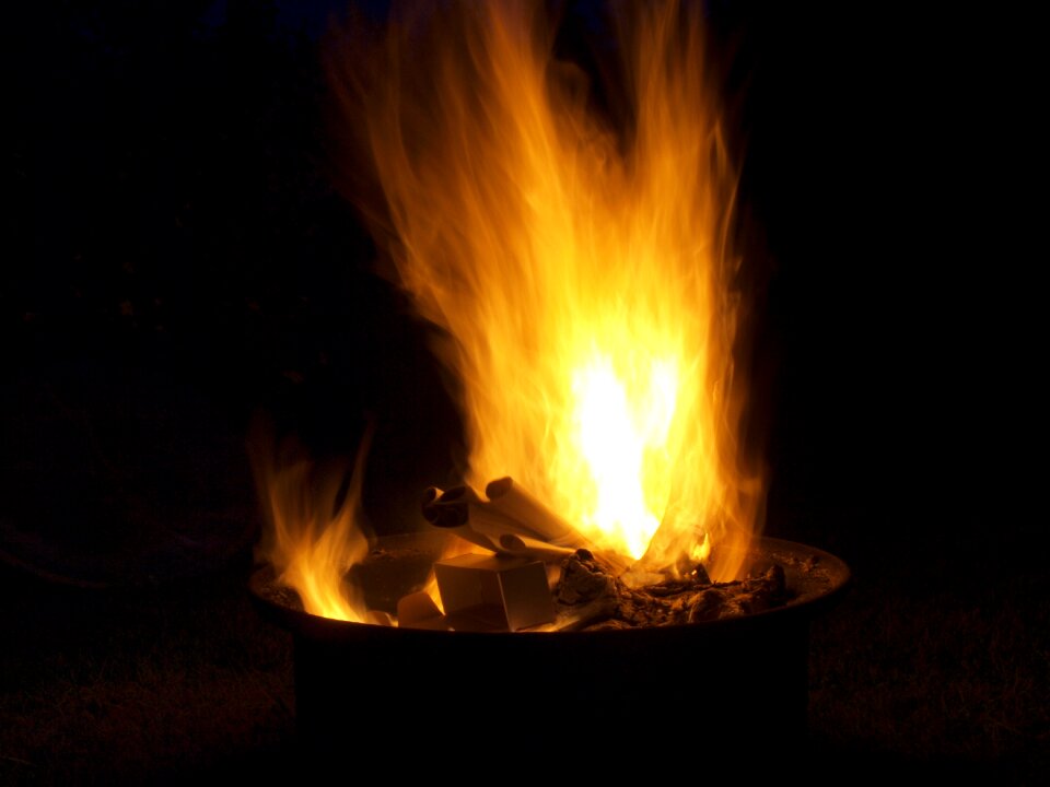 Fire flame burning