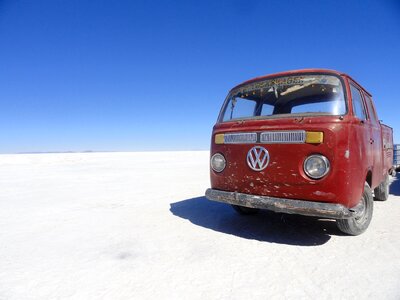Vintage vw van bolivia