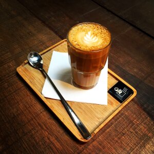 Espresso drink cappuccino photo