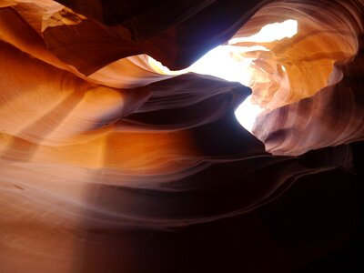 Natural cave antelope canyon photo