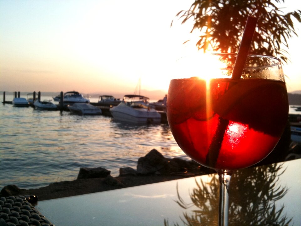Sun cocktail drink