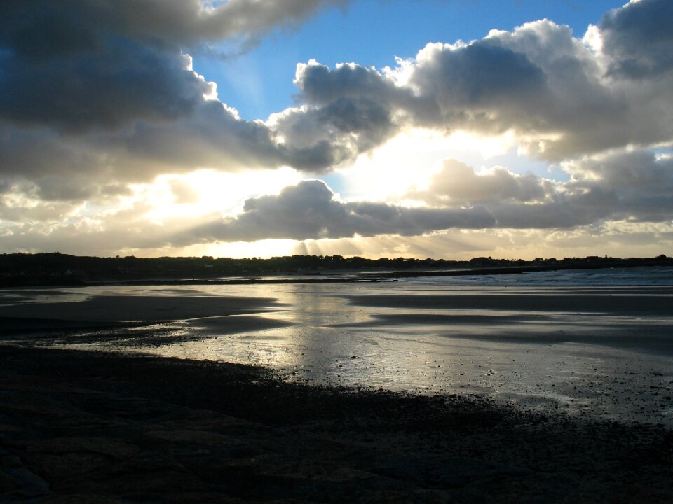 Clouds sea sunset