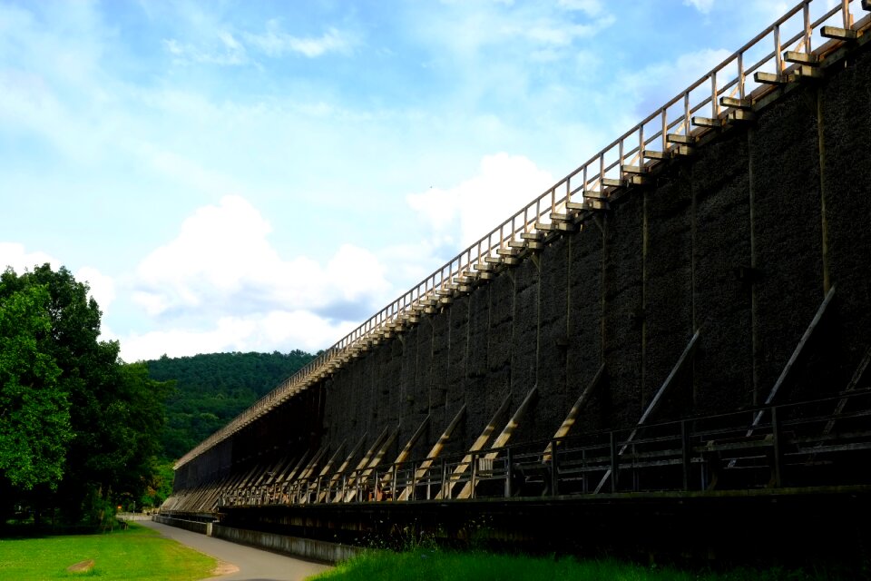 Wood large manmade structures nature