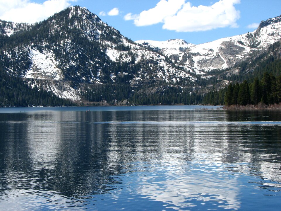 Water mountain photo