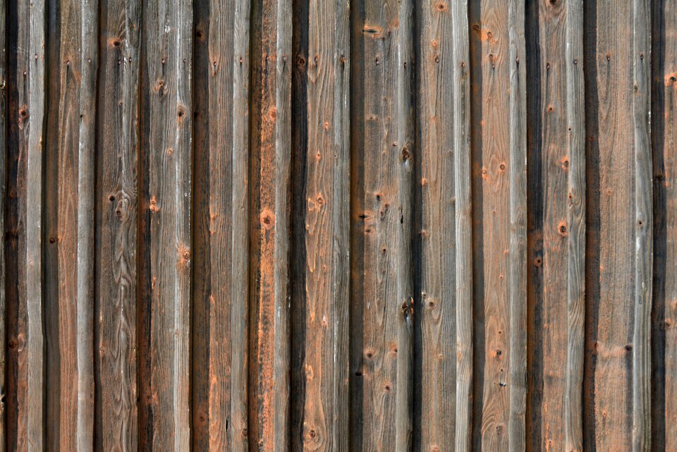 Weathered washed off wooden structure
