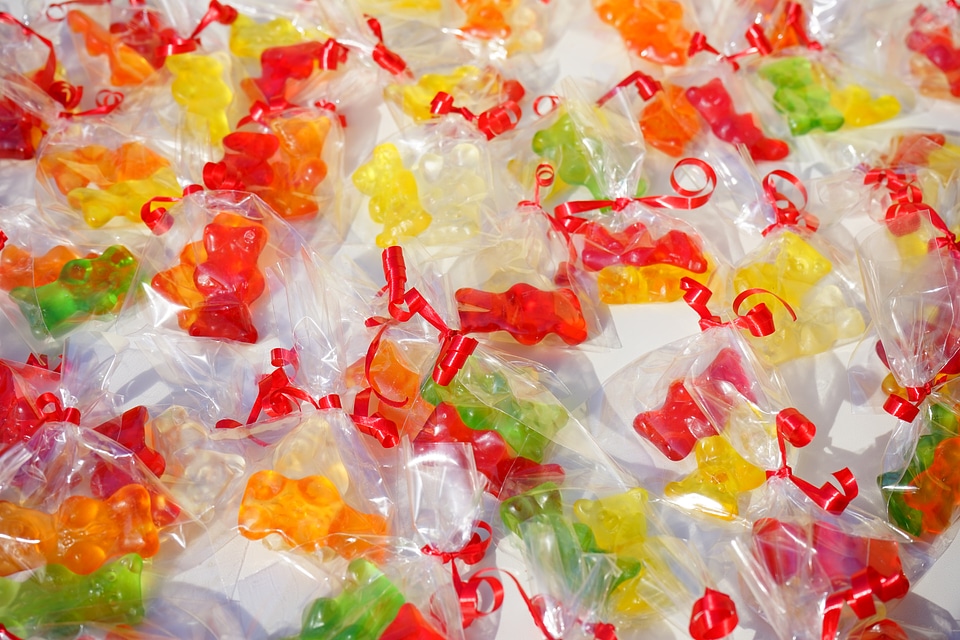 Mitbringsel cellophane gummi bear