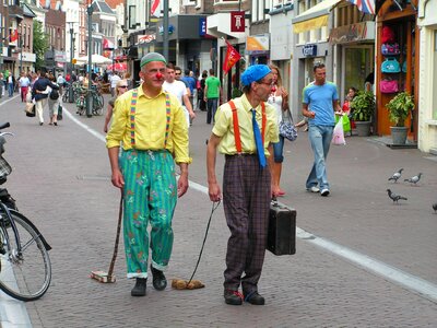 Clowns street artist amersfoort