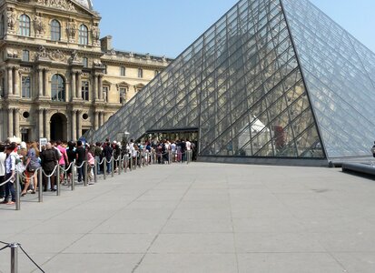 Paris france glass pyramid