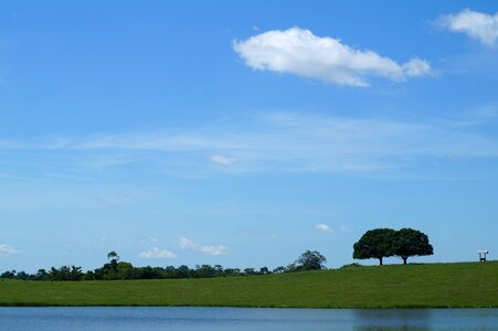 Reservoir blue sky laguna
