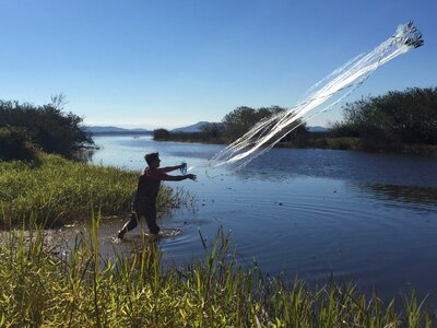 Rio blue fisherman photo