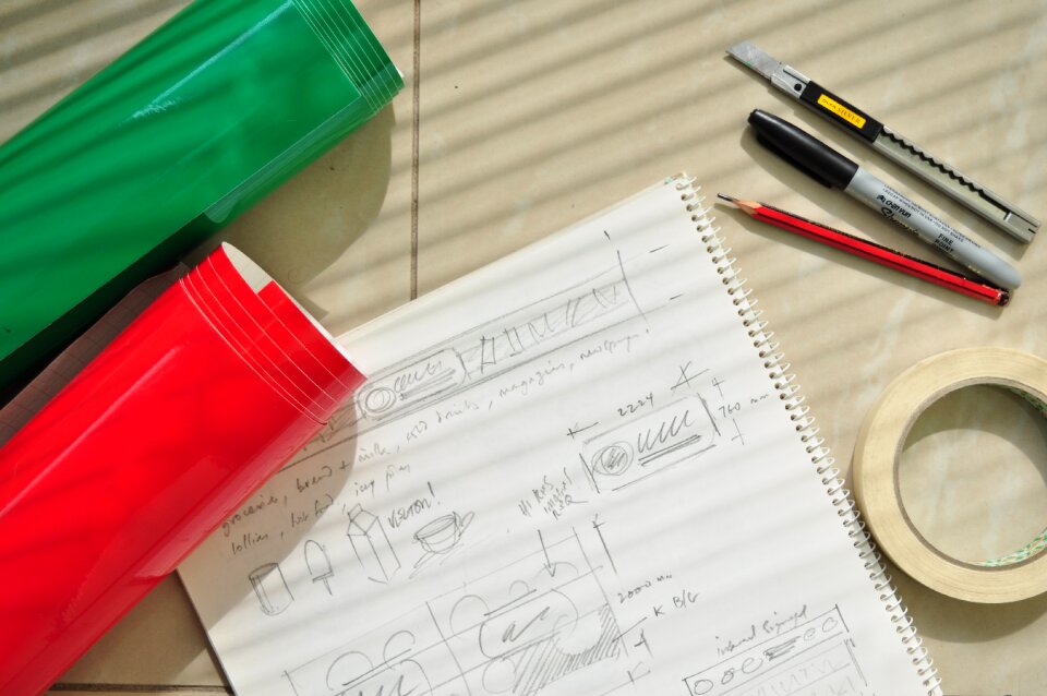 Masking tape pencil
