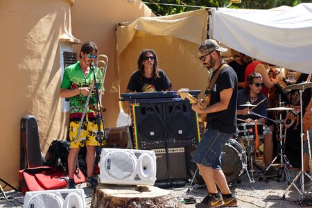 Ibiza street musicians entertainment photo