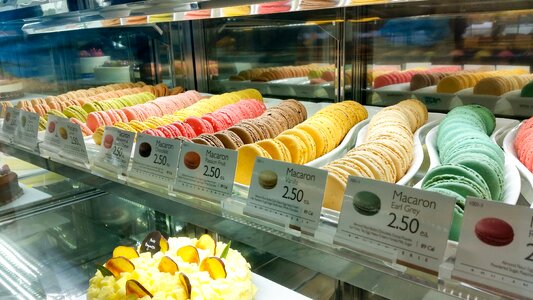 Colorful bakery french