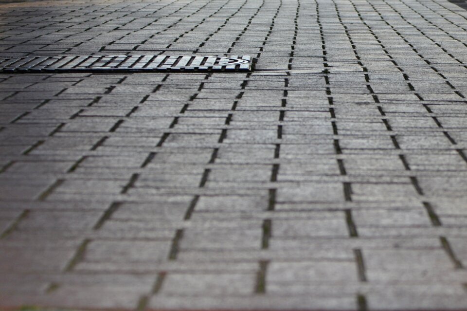 Pavers stones road