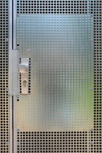 Zinc fog door handle grid photo