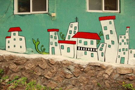 Village figure ant town