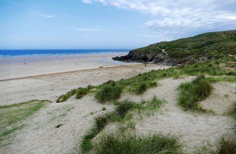 Cornwall coast england photo