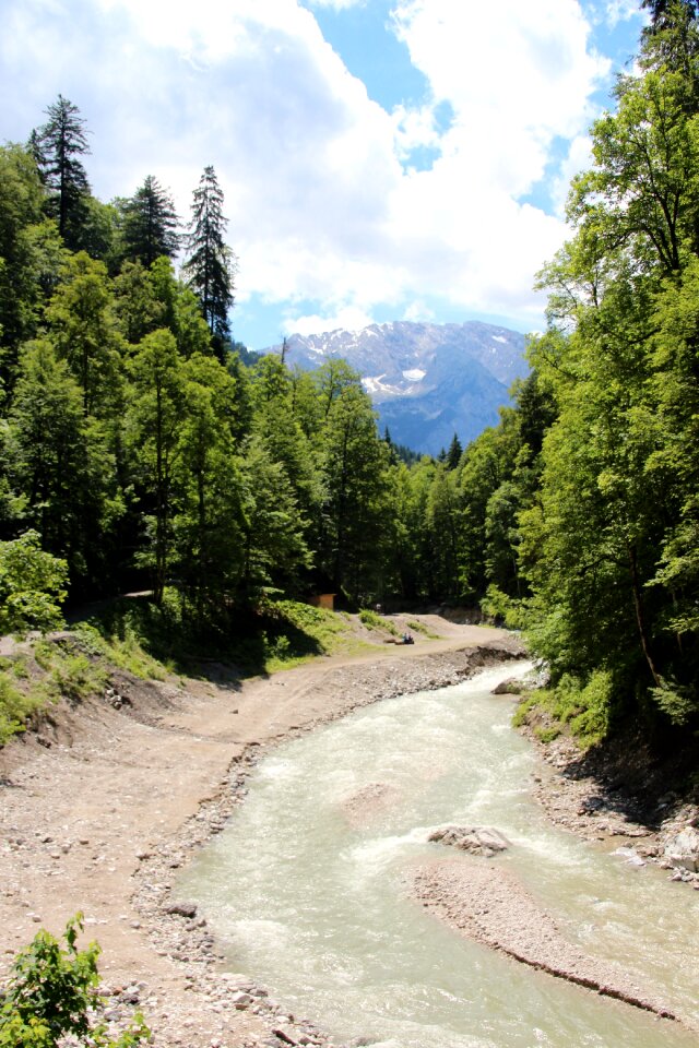 Mountains water nature