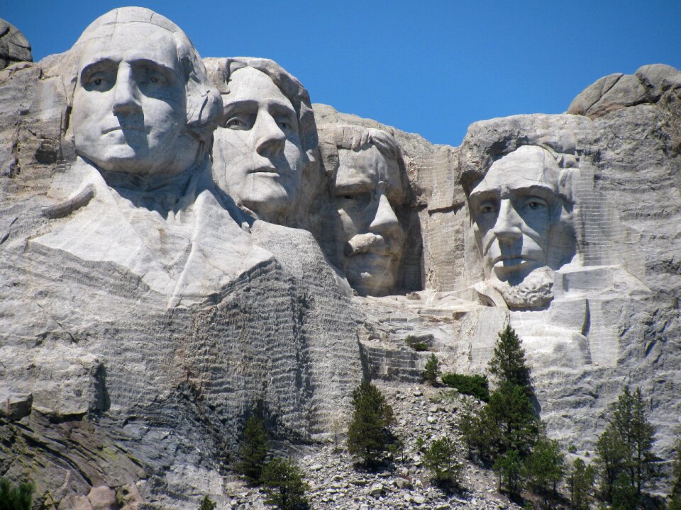 Head of presidents custer park usa