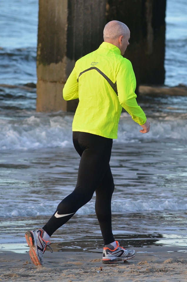 Sports jogging beach