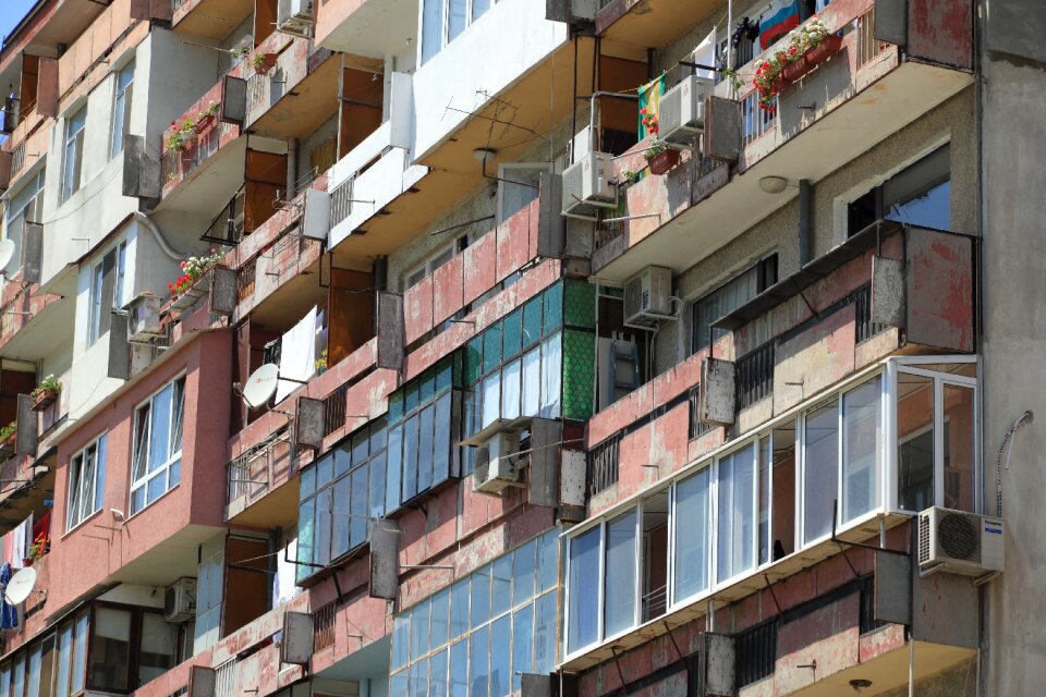 Flat residential architecture