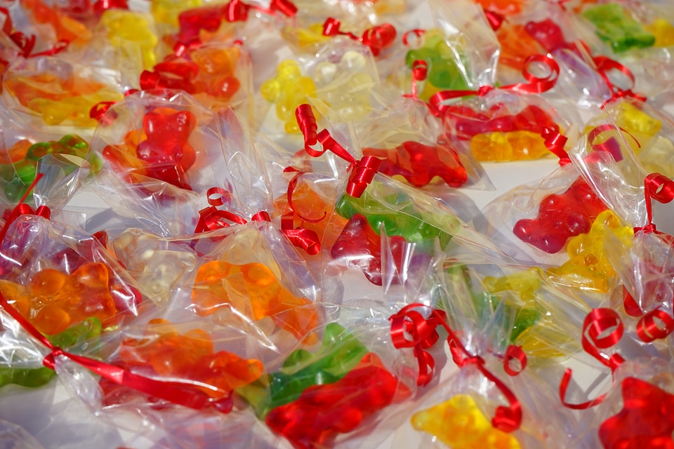 Mitbringsel cellophane gummi bear