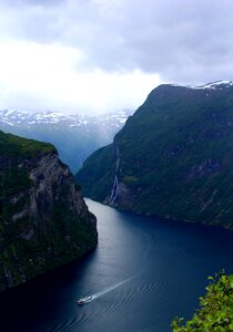 Panoramic the seven sisters norway photo