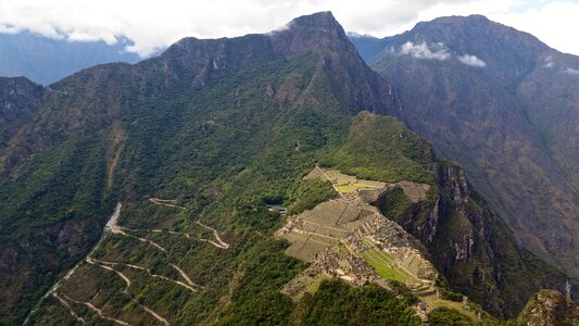 Inca andes wayna picchu photo