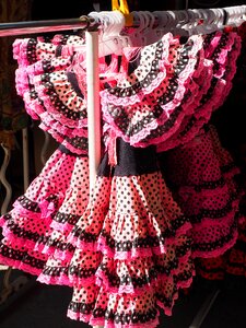 Pink girls clothes spanish flamenco rock photo