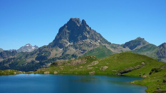 Ossau lake ayous high mountain