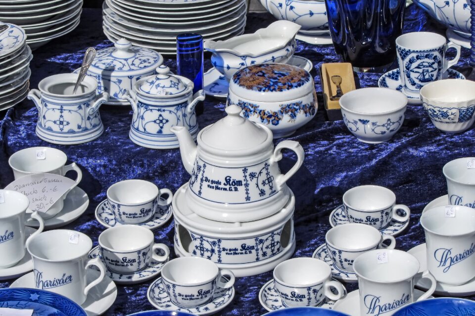 Decor blue white t