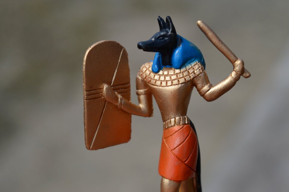 Ancient egypt historical dog head