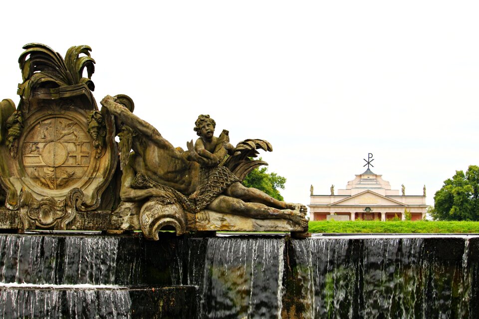Water waterfall castle