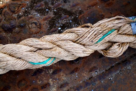Twisted ropes ship accessories port