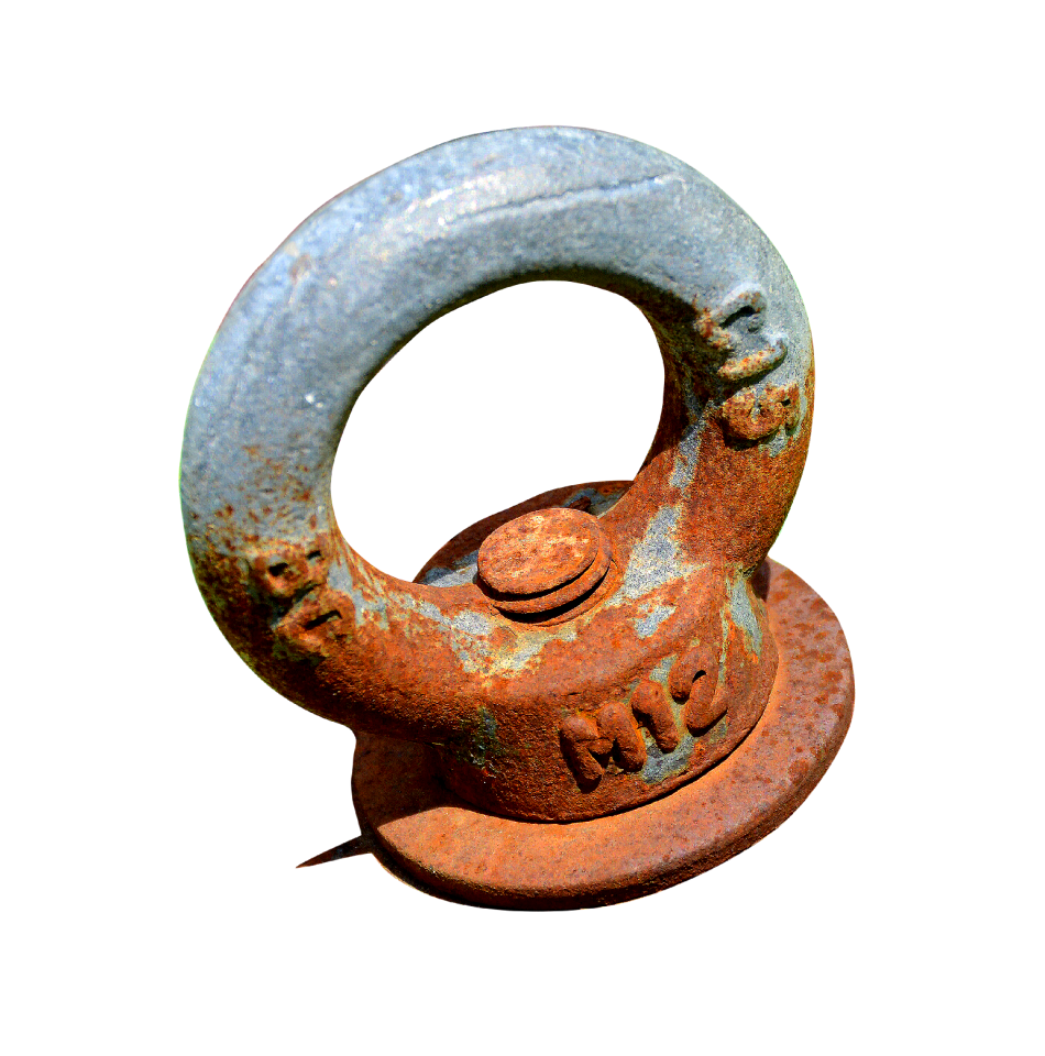 Isolated fixing eye bolt