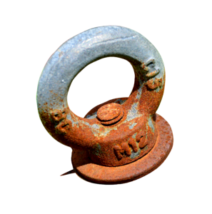 Isolated fixing eye bolt