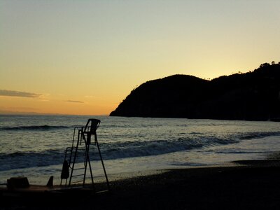 Beach upstream sea