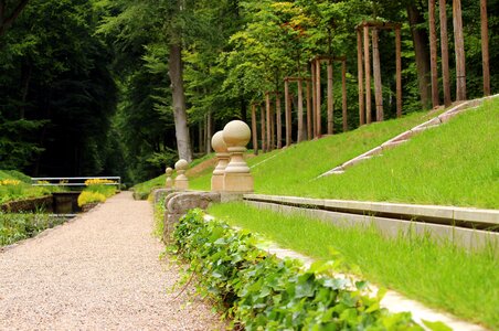 Green area schlossgarten waterfall photo