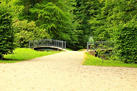 Castle park schlossgarten gravel road