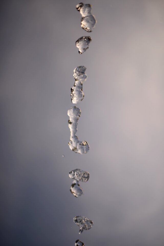 Drop of water water splashes cooling