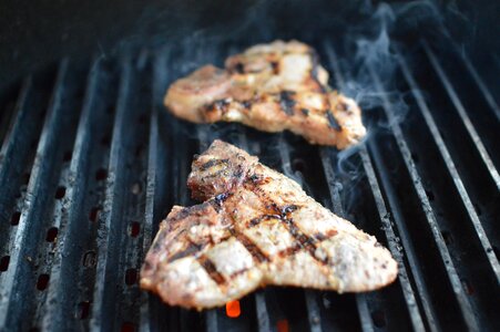 Meat grill cooking