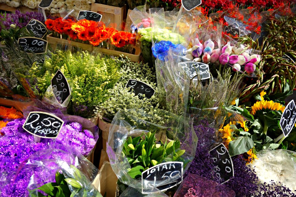 Bouquet bunch market