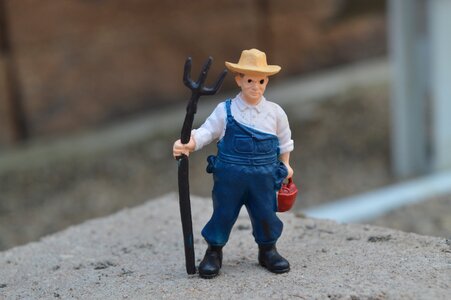 Worker laborer action figure