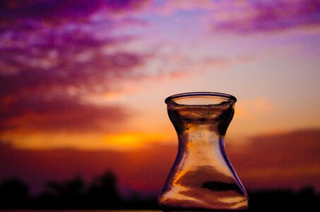 Vase glass bottle