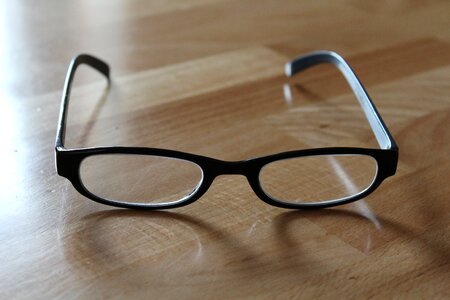 Black glasses sehhilfe lenses photo