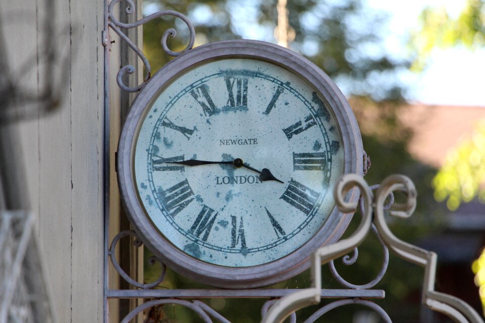 Wall clock shabby nostalgia