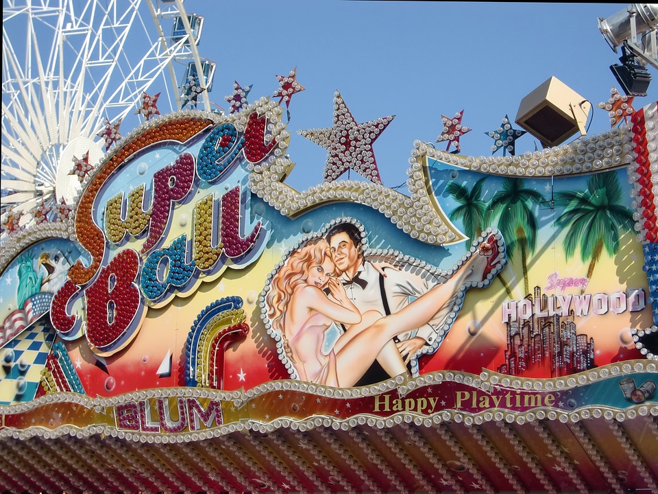 Fairground oktoberfest folk festival